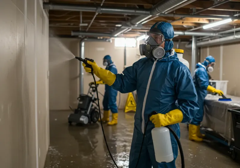 Basement Sanitization and Antimicrobial Treatment process in Carrabelle, FL